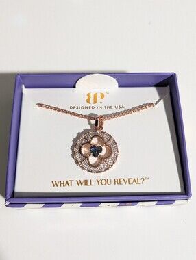 BP Rose Gold Necklace With Alexandrite Heart